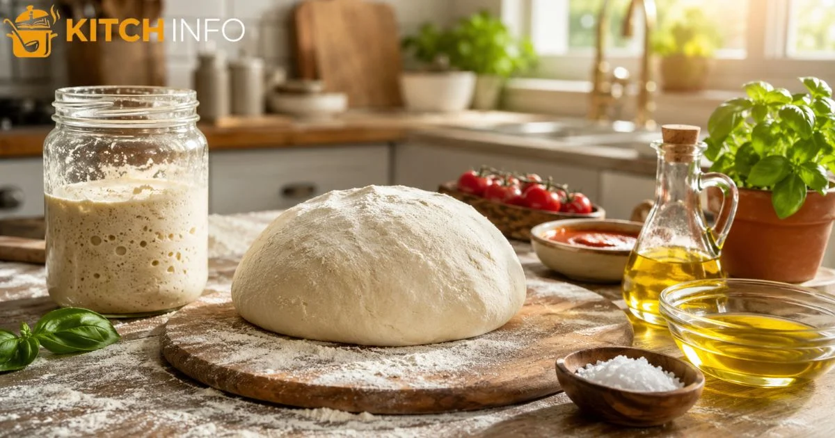 same day sourdough pizza dough recipe
