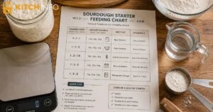 sourdough starter feeding chart