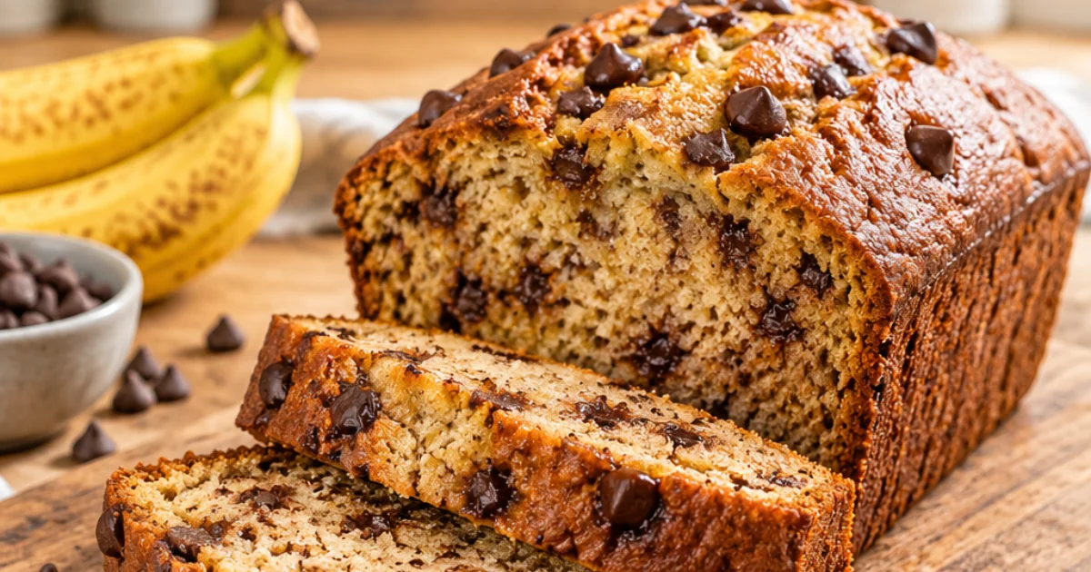 banana bread recipe with chocolate chips