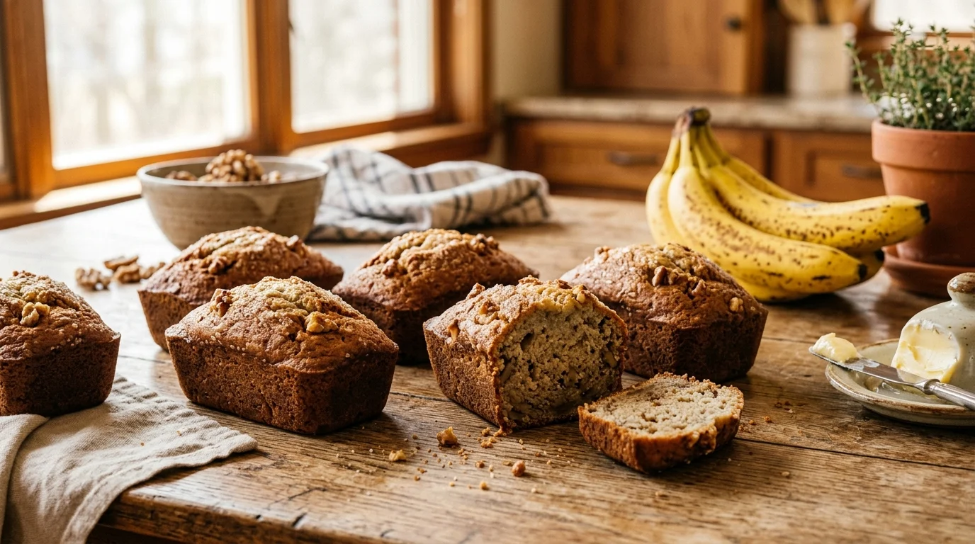mini banana breads